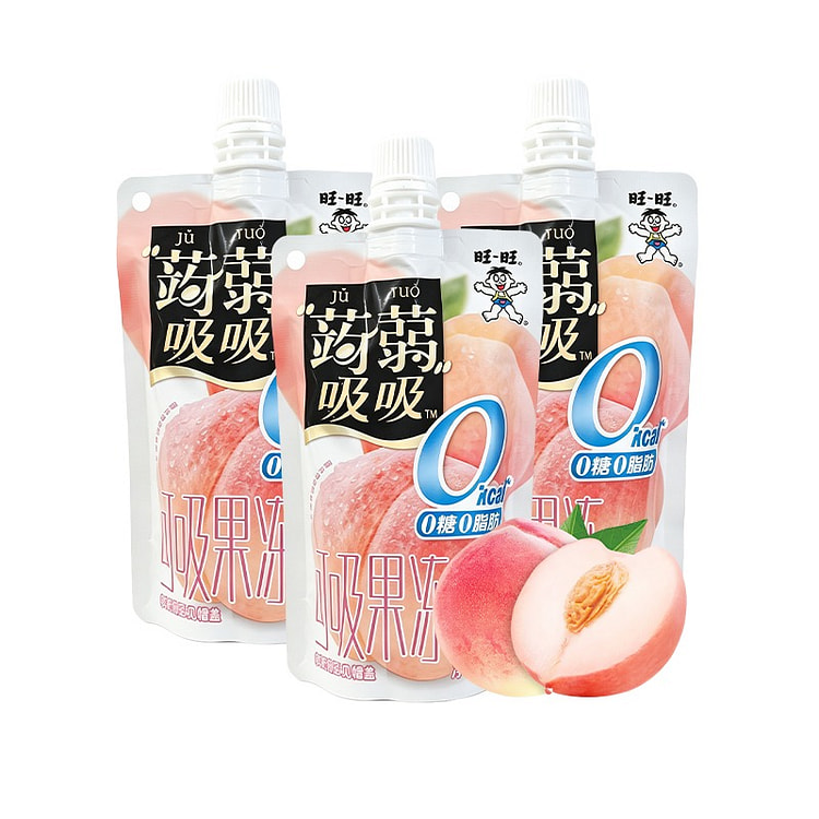Want Want Konjac Jelly White Peach Flavor 120g*3 3 pack