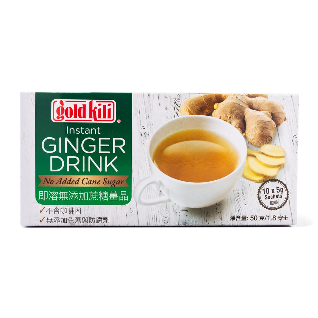 Gold Kili Instant Ginger Drink, No Added Cane Sugar 0.17 oz*10 pack