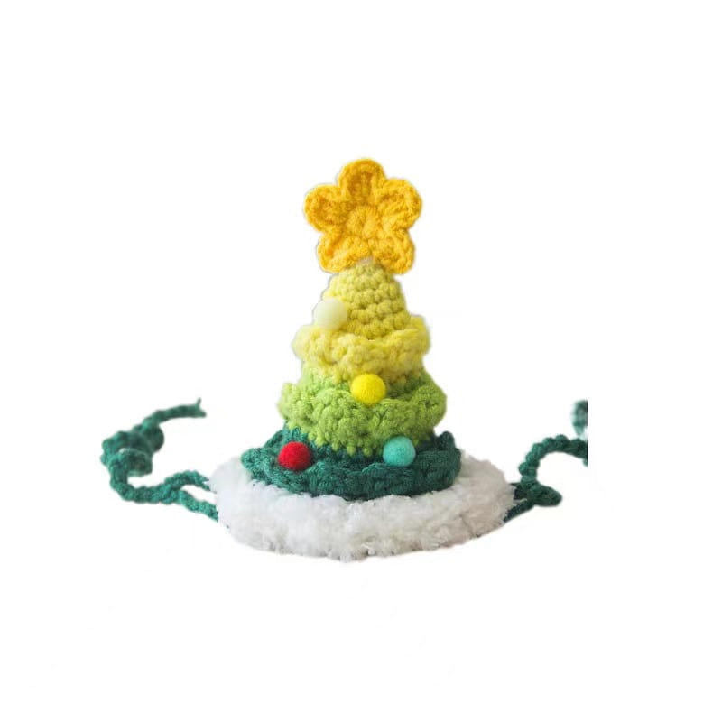 Christmas Pet Accessories Bib Pendant-Gradient Christmas Tree Hat average Size 1 count