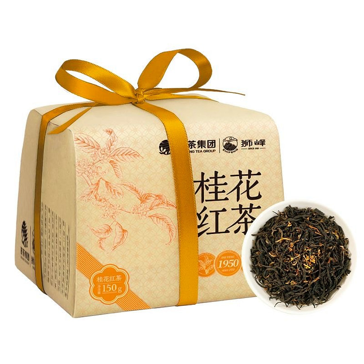 狮峰 杭州桂花红茶 九曲红梅 150g 1 包
