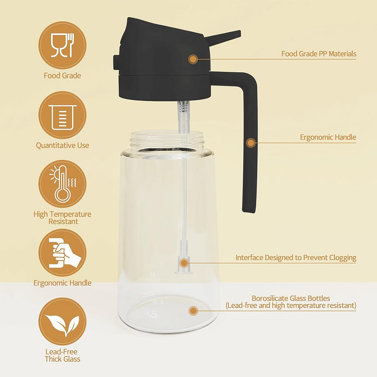 Oil Sprayer for Cooking 2 in 1 Olive Oil Dispenser