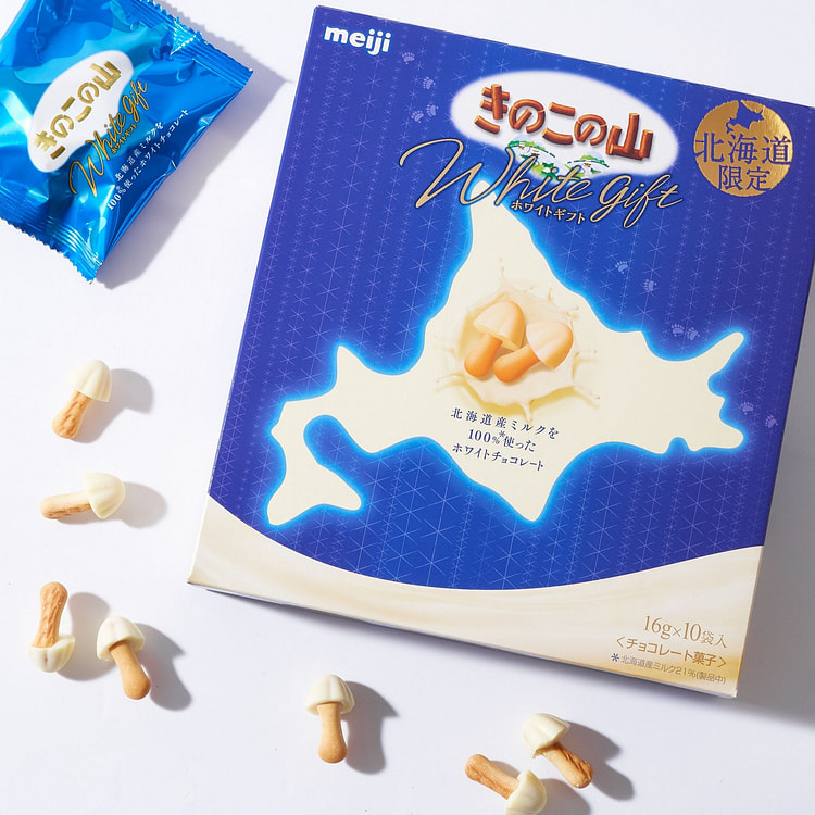 Meiji Kinoko No Yama White Chocolate Snack