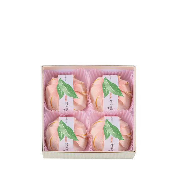 Shimizu White Peach Jelly – 4 Pieces 1 each