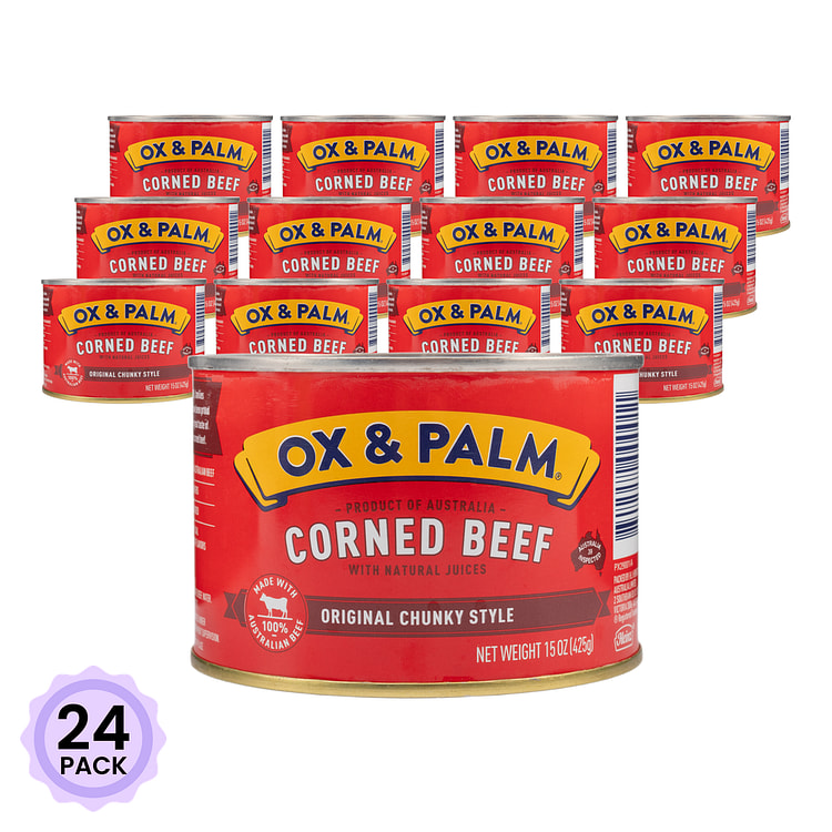 Ox & Palm Corned Beef, Chunky 15 oz*24 pack