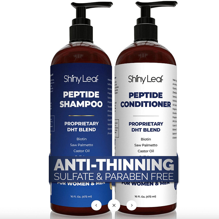 Peptide Shampoo & Conditioner Set for Hair Loss 2 bottle