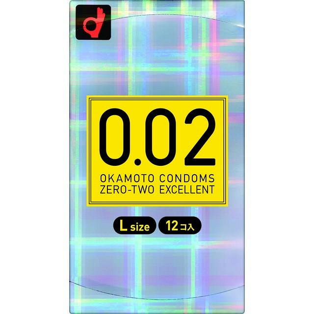 OKAMOTO 002 Condoms L Size 12 Pack