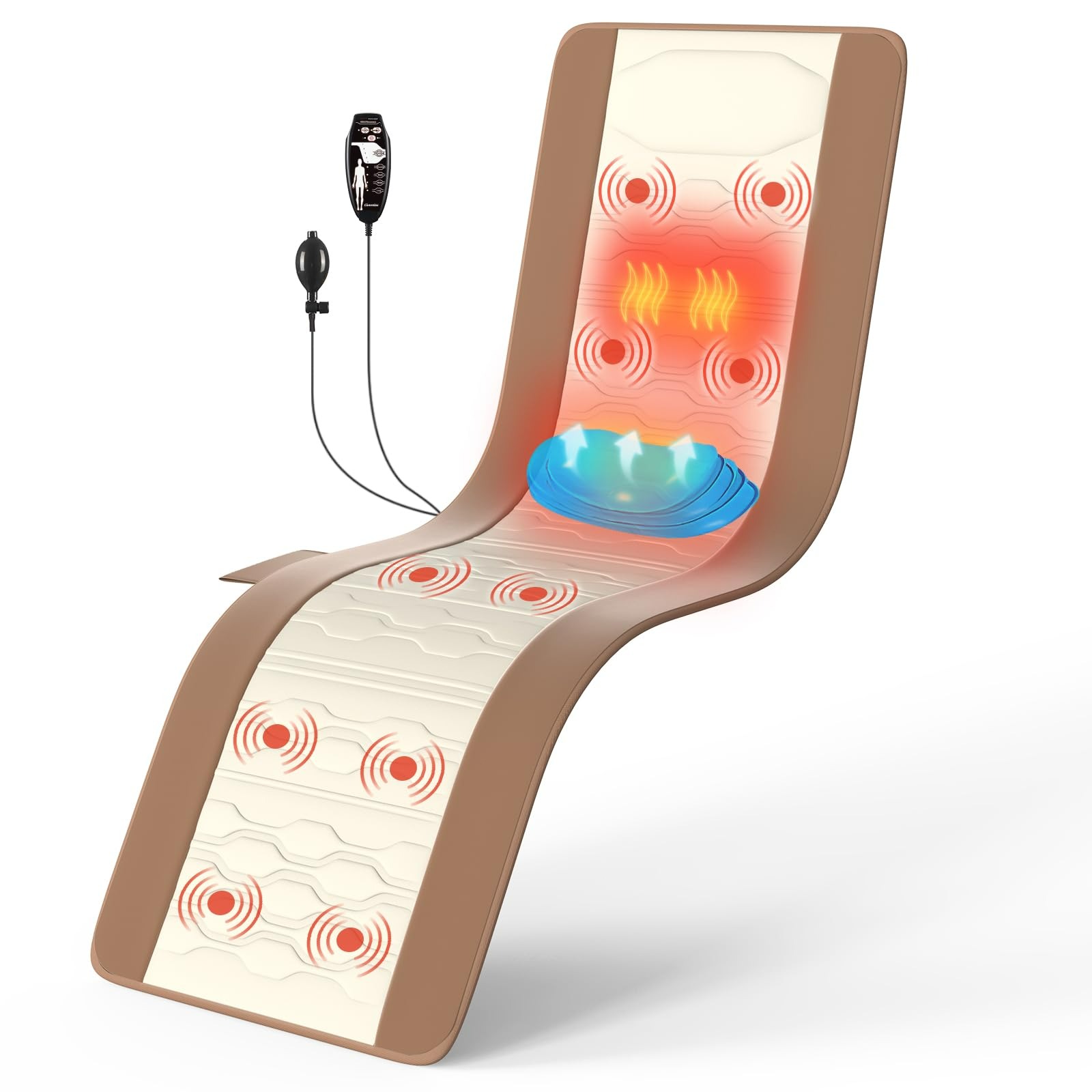 vibrating massage bed pad Amazon.com: GhostBed Massage Mat with 3