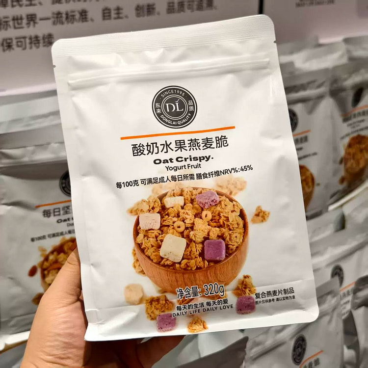 胖东来酸奶水果燕麦脆320g*1袋冲泡即食正品代购 320 克