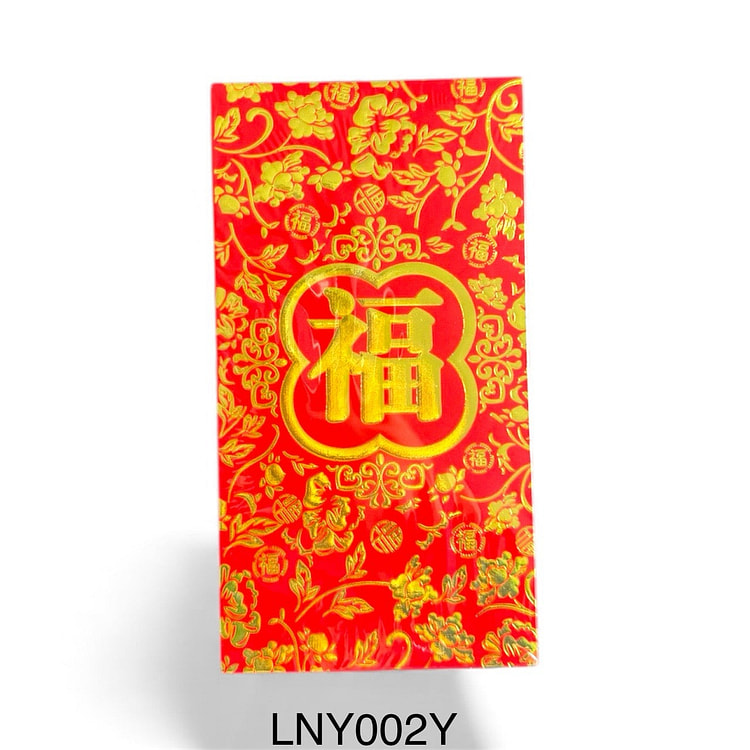 2026年压岁钱红包花卉图案（金色） 18 个