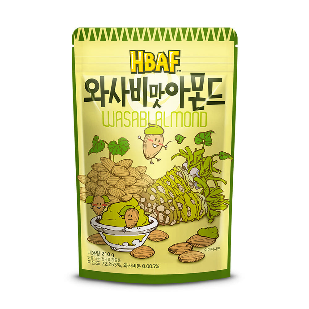 HBAF Wasabi-flavored Almonds 210g 1 each