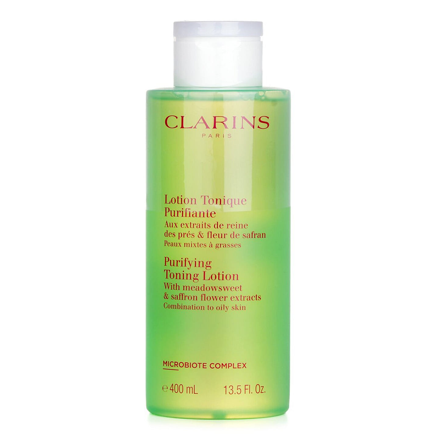 Clarins Purifying Toning Lotion with Meadowsweet & Saffron Flower Extracts – Combination to Oily Skin 400ml/13.5oz 400 ml