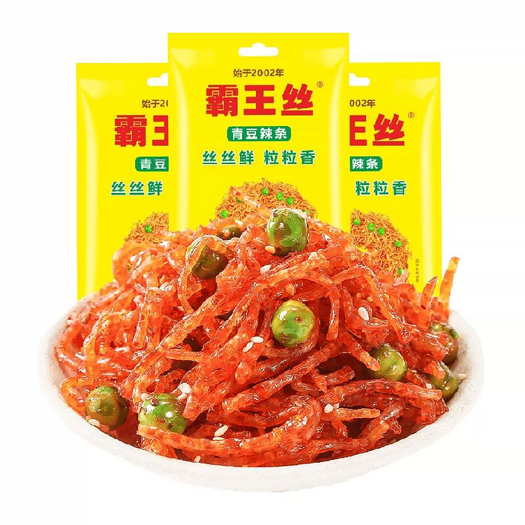 霸王丝 爆辣 青豆辣条 18g 18 克*5 包