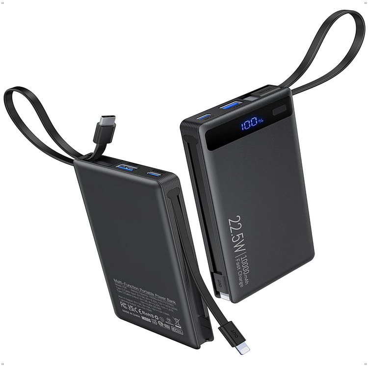 10000mA大容量移动电源 充电宝 内置数据线 1 份