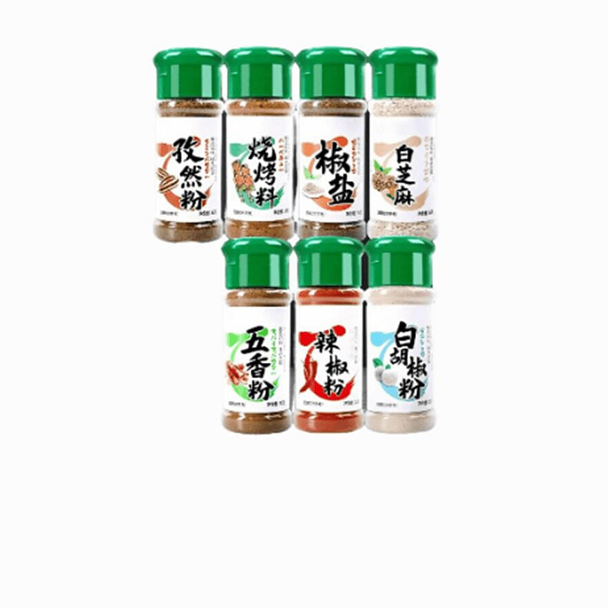 7 bottles of full set of combined seasoning 210g. 210 g