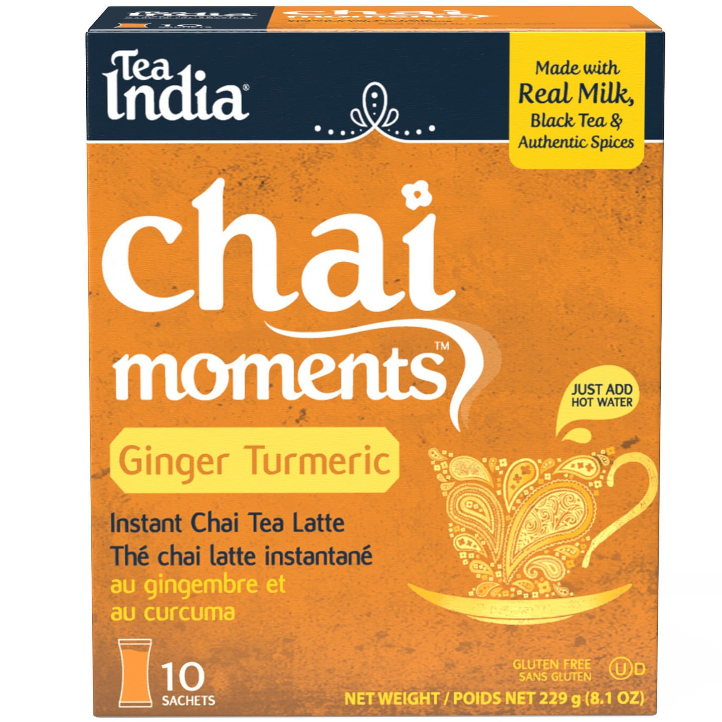 Tea India Chai Moments Ginger Turmeric Chai Latte 1 each