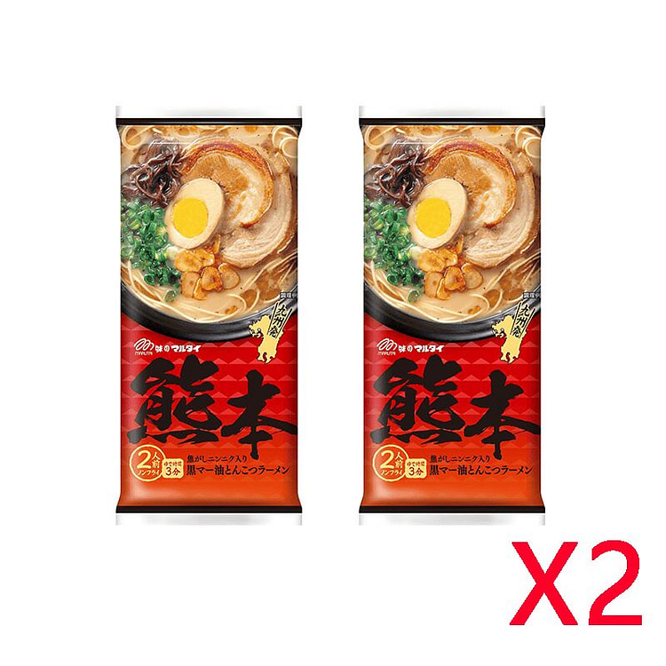 Maruta Black Sesame Tonkotsu Ramen Single 2 boxes 1 each