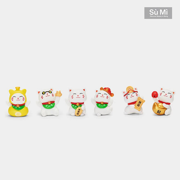 SUMI招财猫摆件 微世界礼盒装