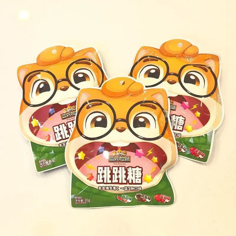 Three Squirrels Popping Candy 30g*3 Bags 90 g