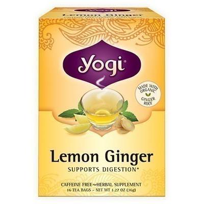 Yogi Lemon Ginger Tea, 16 tea bags 16 count