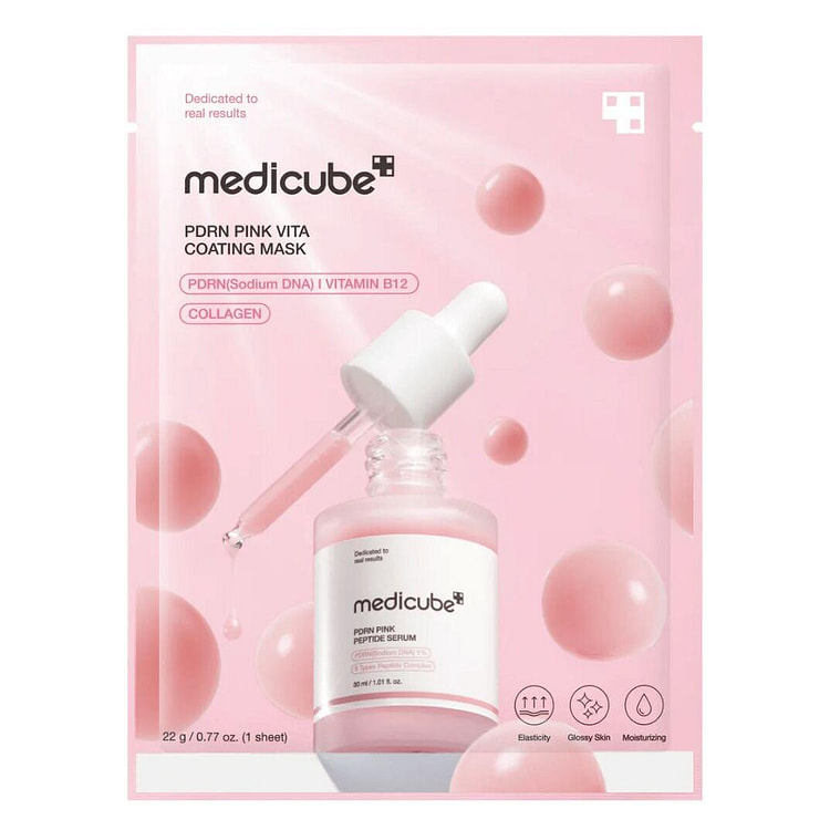 Medicube PDRN Pink Vita Coating Mask 5pcs 1 each