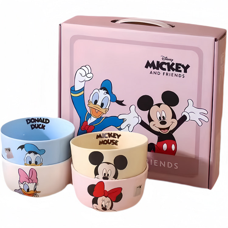 Ceramic Tableware Set, Gift Box with Four Bowls