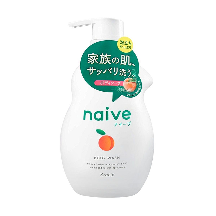 Kracie Naive Body Soap Peach Pump