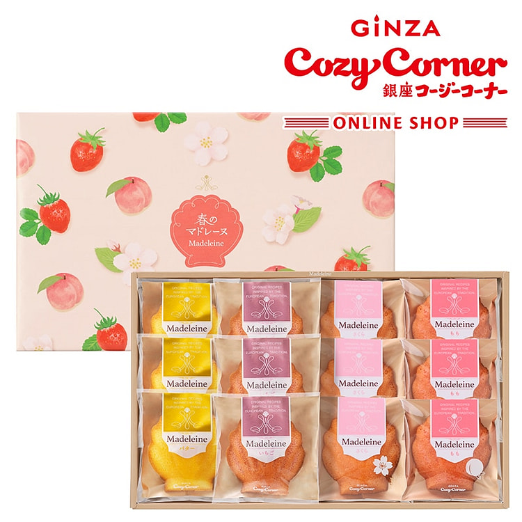 银座舒适角落 春季限定玛德琳蛋糕 12枚 1 盒