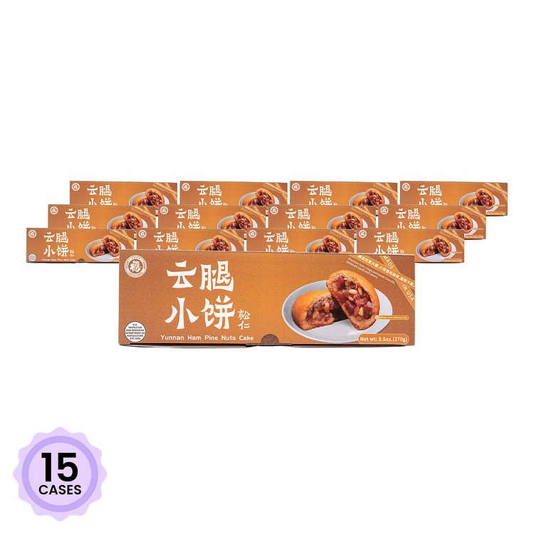 Bánh Nhân Thập Cẩm Hạt Thông Giăm Bông Vân Nam 1.58 oz*6 pack*15 case