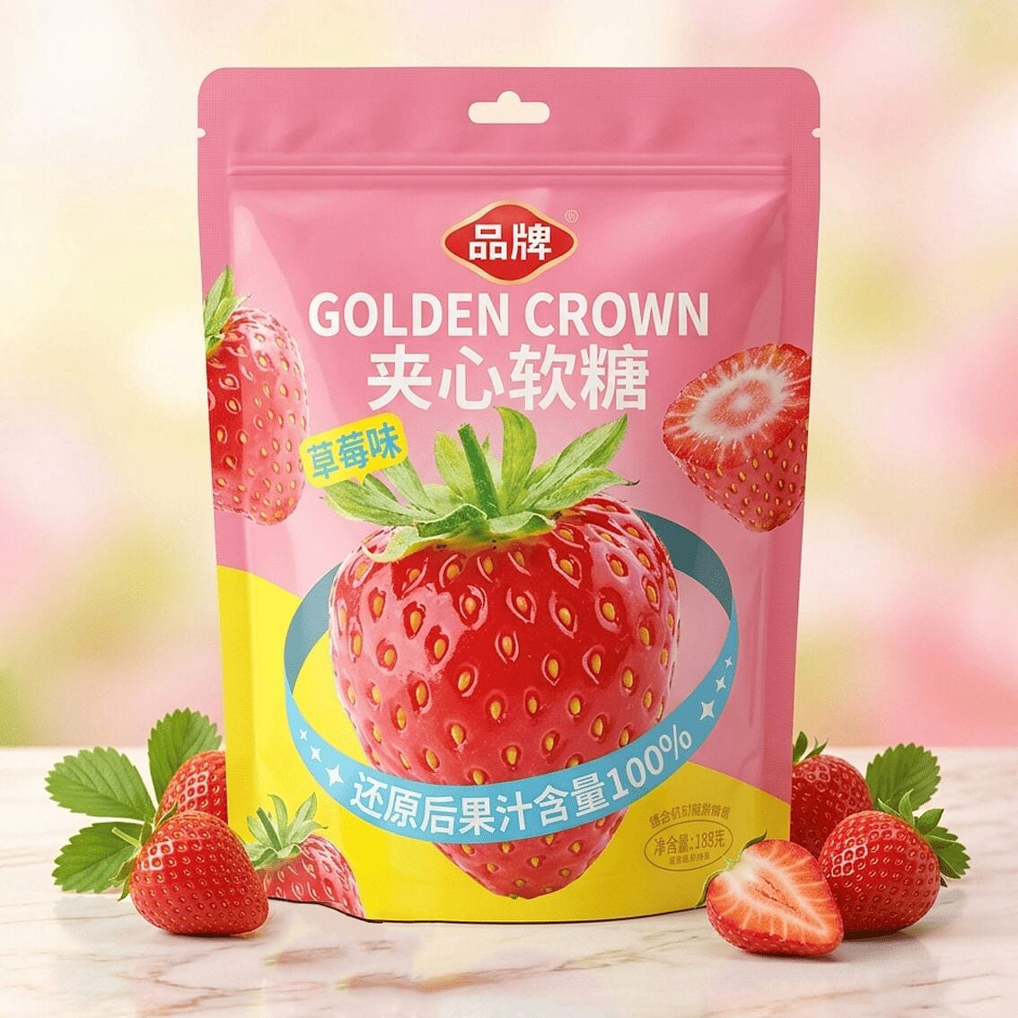 Strawberry Gummy Candy 6.63 oz