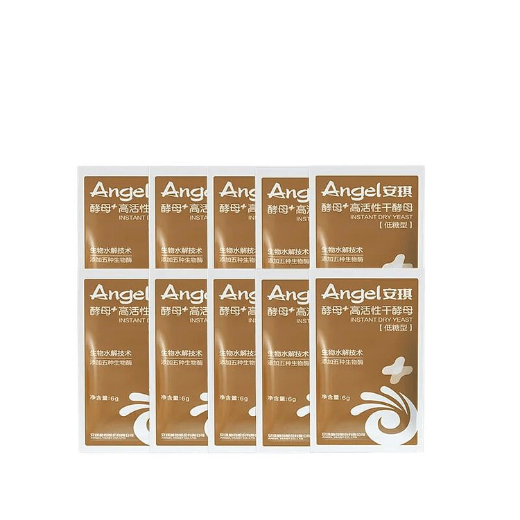 Angel yeast 6g*10 packs active dry yeast for buns, 60 g
