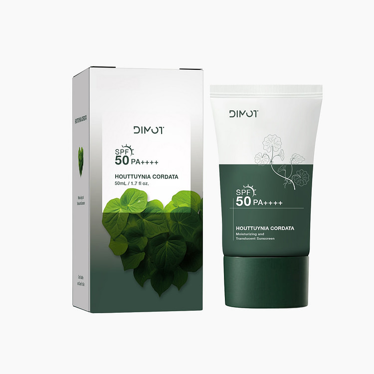 DIMOT鱼腥草透明温和防护乳清爽不油腻假白 50 毫升