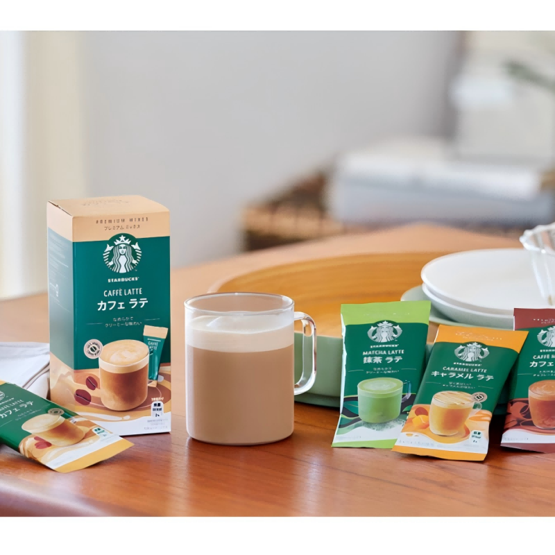Get Japan STARBUCKS Starbucks Premium Caramel Latte Instant Coffee Powder 4  bags Delivered | Weee! Asian Market
