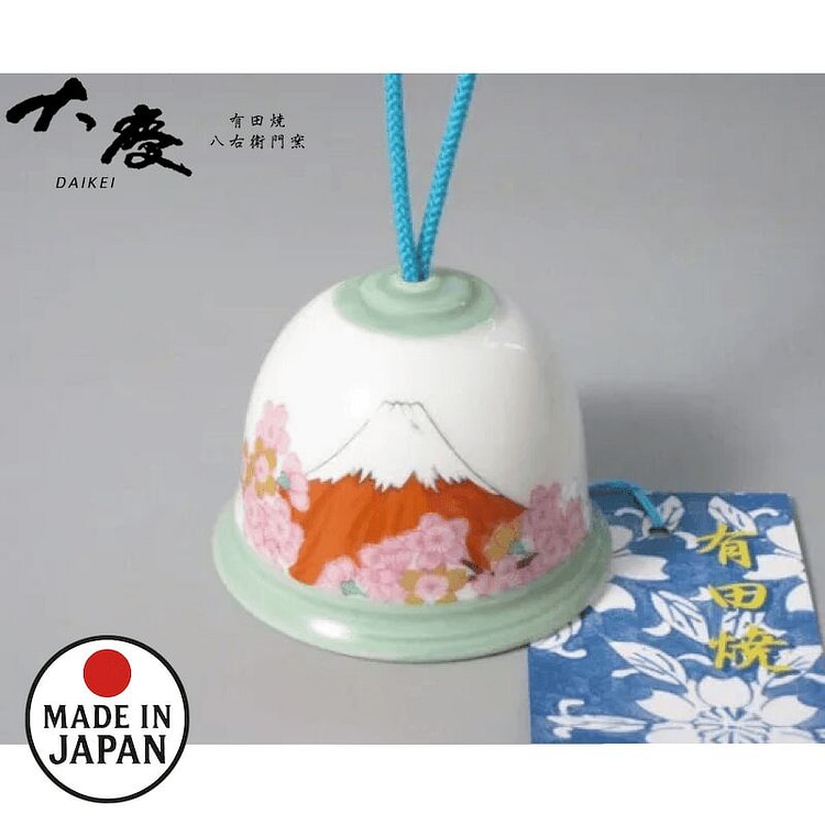 Arita Wind Chime Sakura Red Fuji Boxed 1 Count