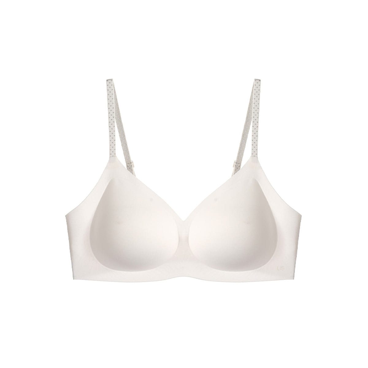 Ubras One size Comfort Mermaid V-Neck Wireless Bra-White 50 g