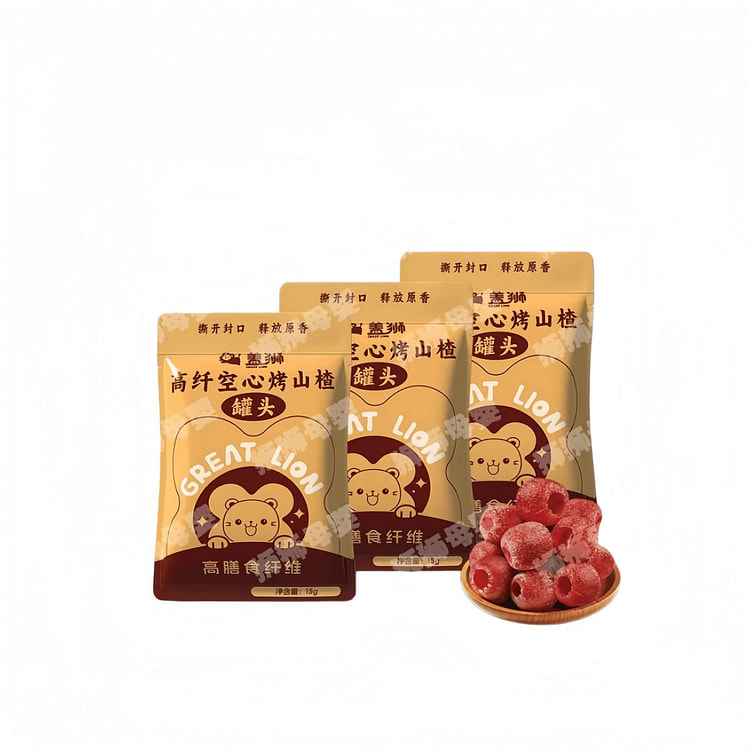 高纤空心烤山楂整颗去核低温烘烤无添加15g*3包 45 克