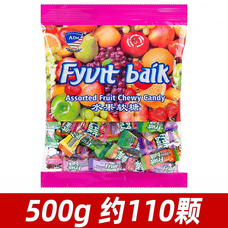 Assorted Fruit Chewy Candy 500 g