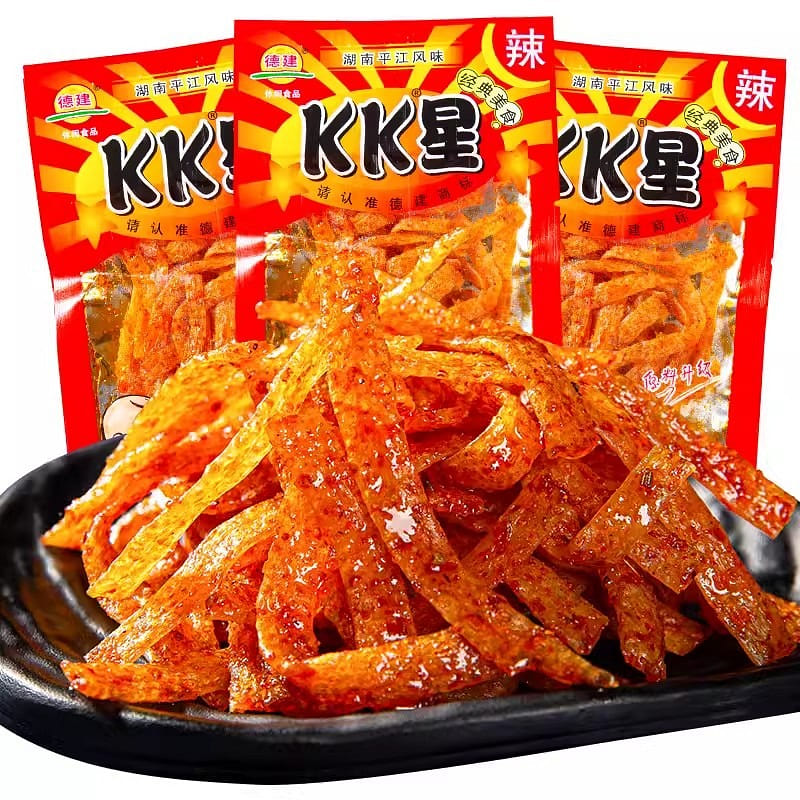 Dejian kk star chili bar 18g/bag popping spicy flavor snacks leisure food 18 g