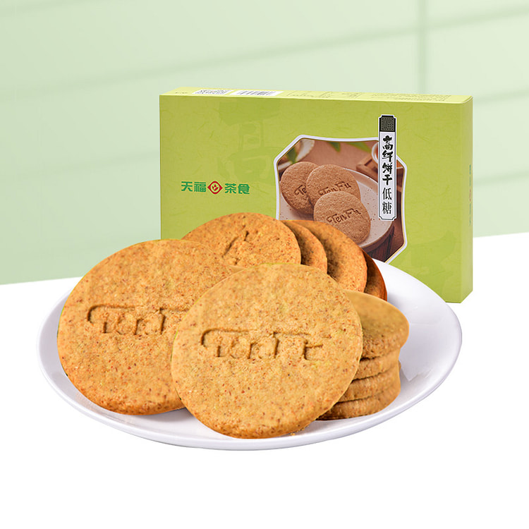 天福茗茶高纤粗粮饼干180g*1盒
