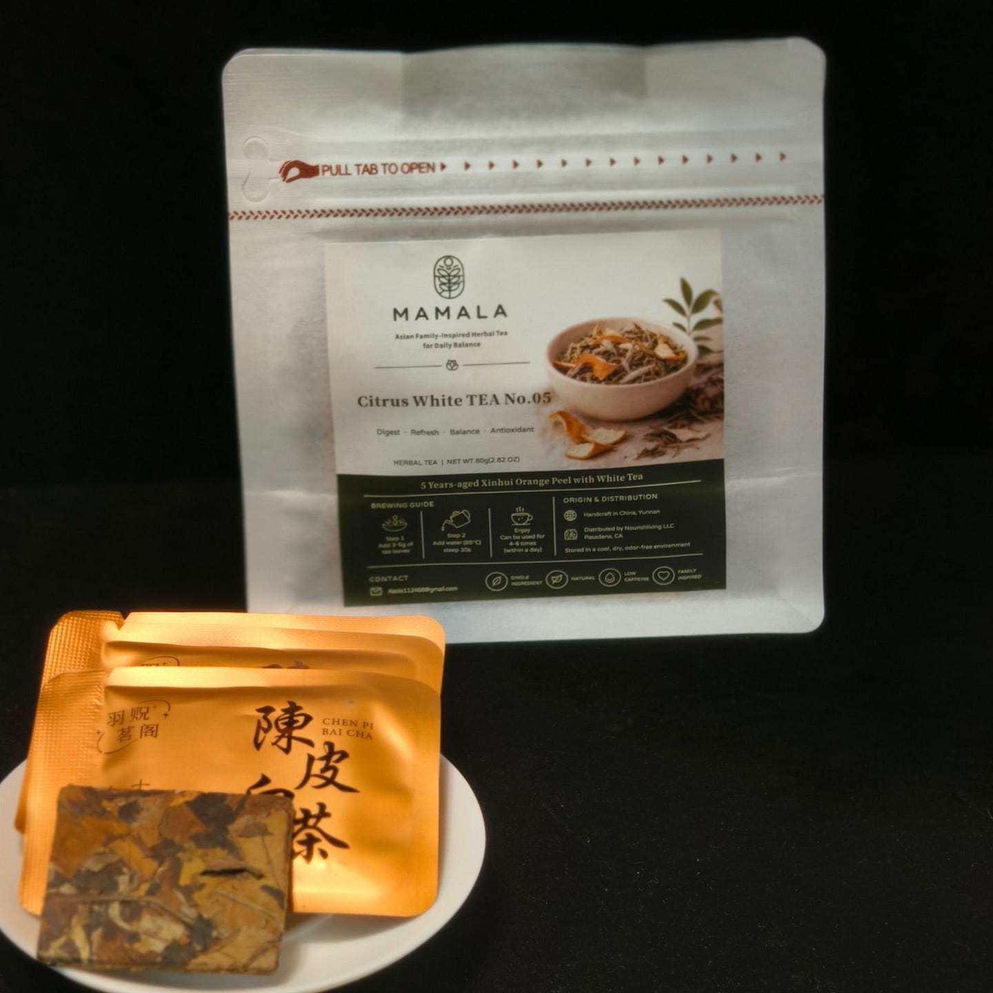 5 year aged xinhui Citrus White Tea No.5 2.82 oz