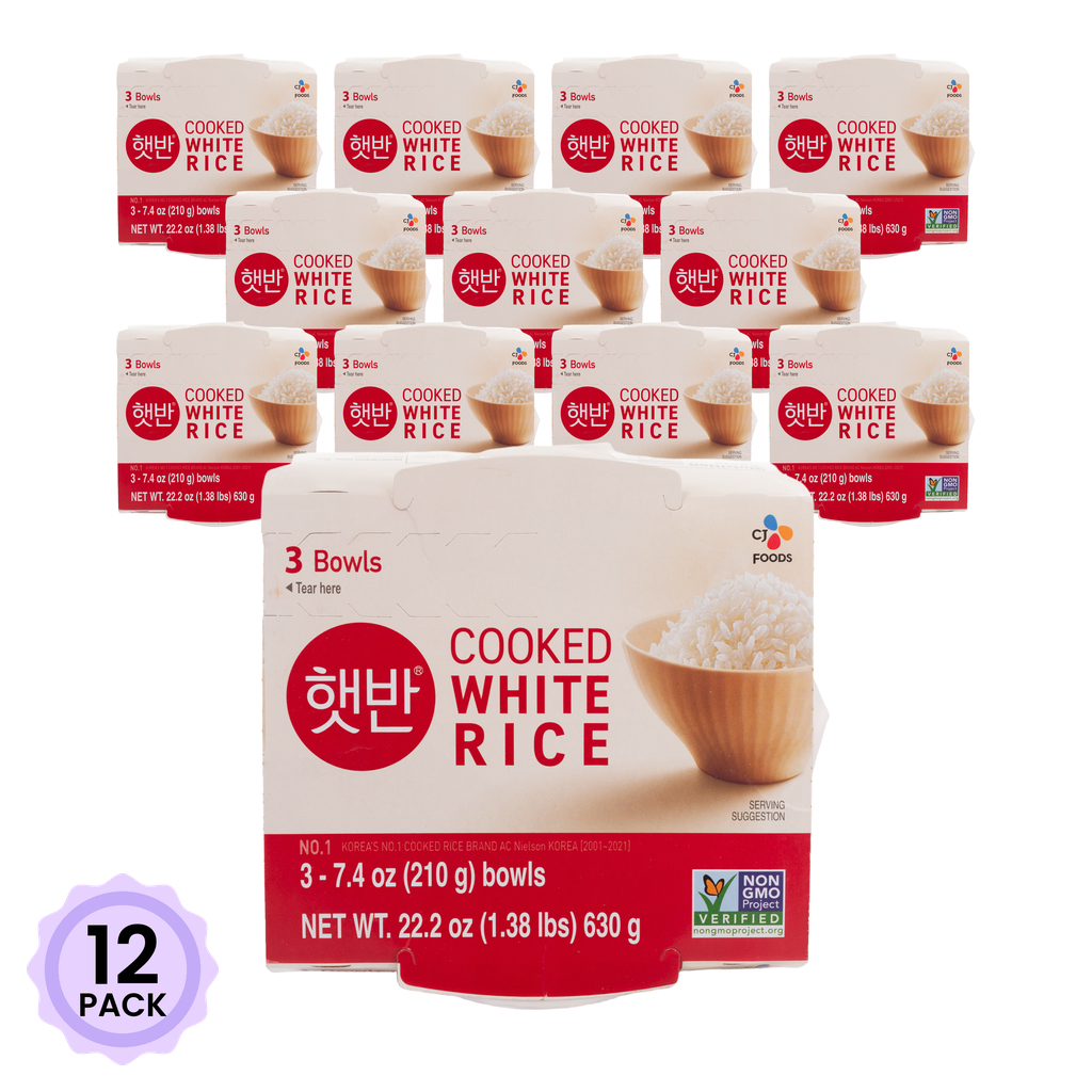Get CJ Foods Cooked White Rice Bowl, 3 Bowls 630 g*12 pack Delivered ...