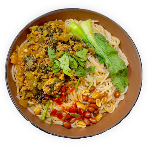 Minced Pork with Pickled Cabbage Rice Noodle