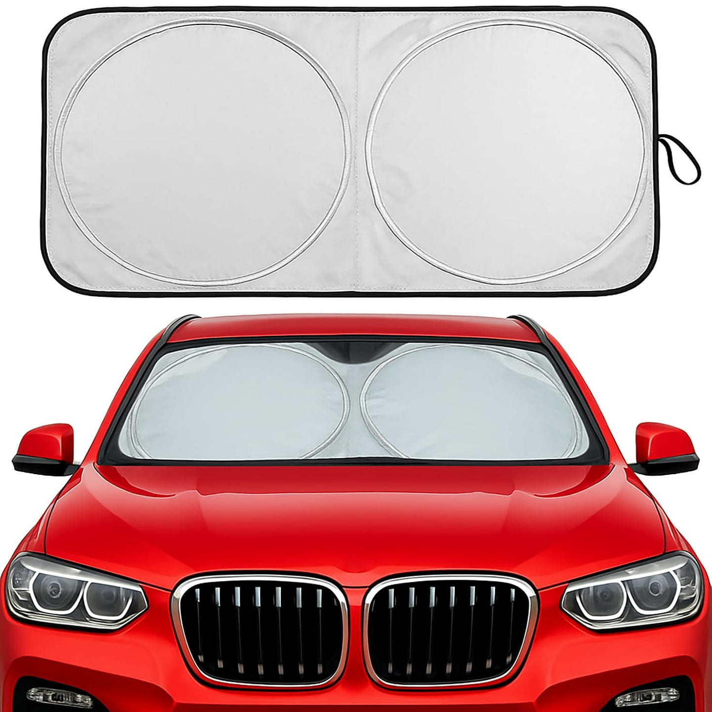 Car Windshield Sun Shade - Foldable Reflective Sun 1 each