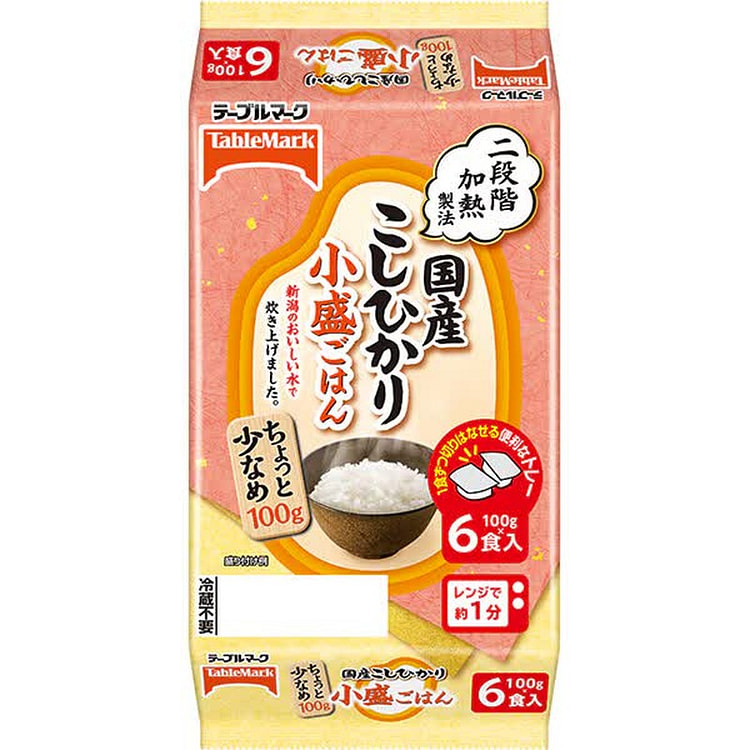 TableMark Koshihikari Small Rice 6 Meals 600g
