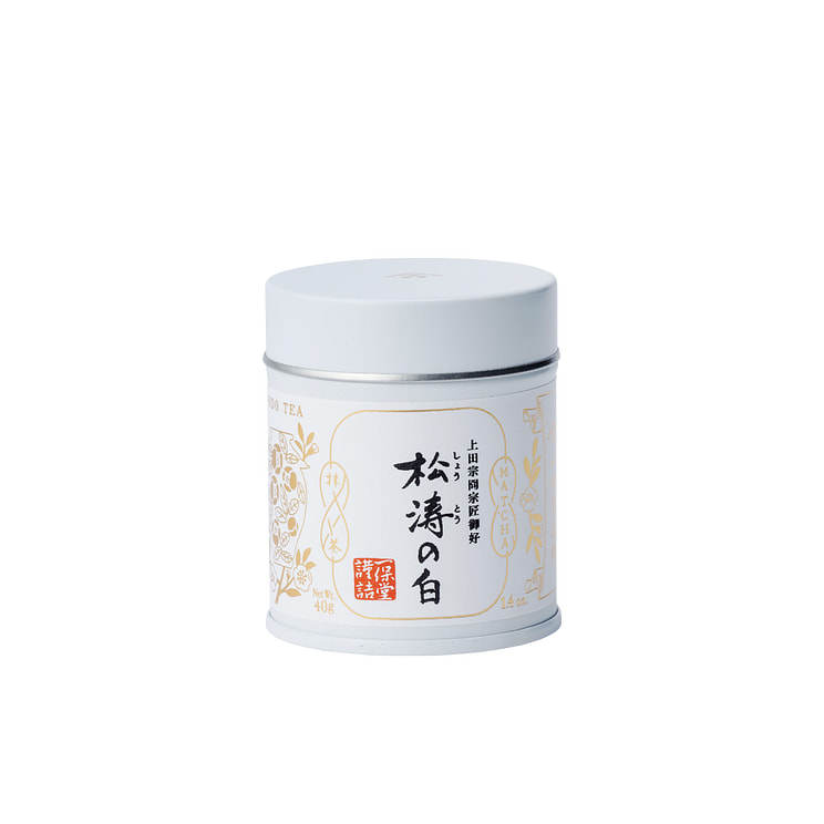 日本京都老铺 一保堂茶铺 抹茶粉 抹茶松豆白 40g 罐装