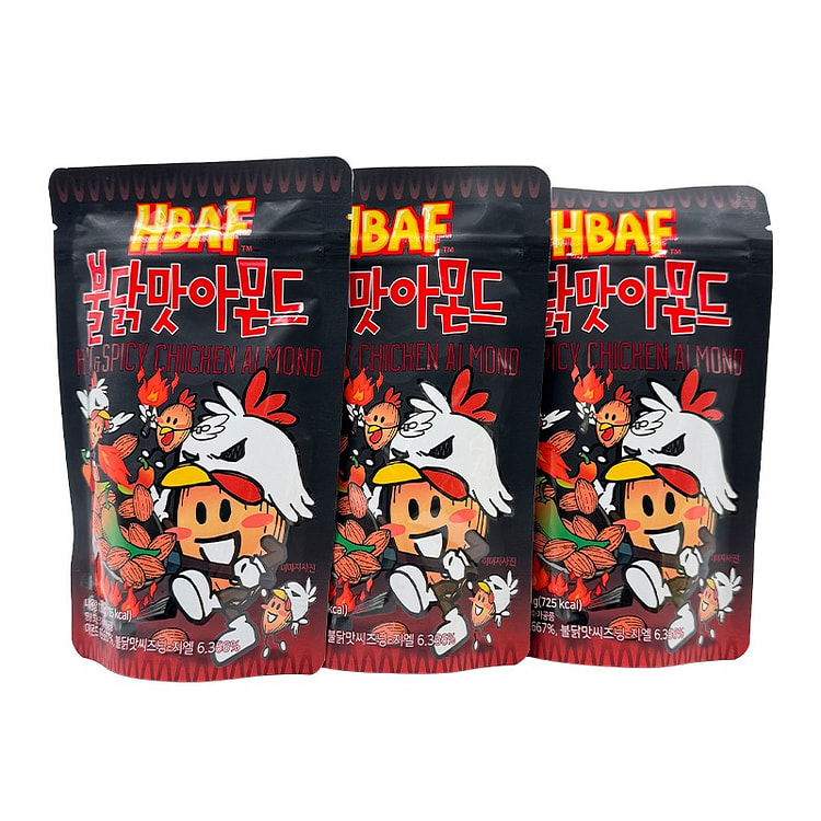HBAF Hot & Spicy Chicken Almond BUNDLE 120 g*3 pack