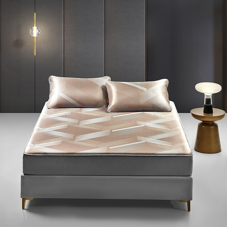 Luolai washable bed cover two-piece set coffee