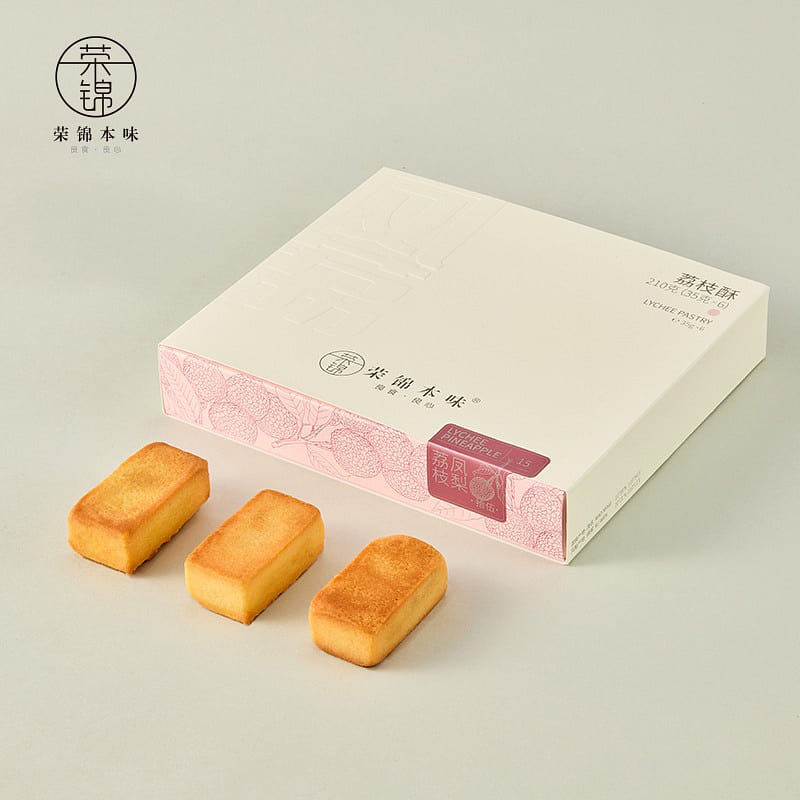 Rong Jin original flavor lychee pineapple cake 210 g