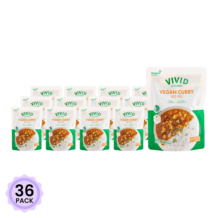 VIVID Kitchen Vegan Curry 6.3 oz*36 pack