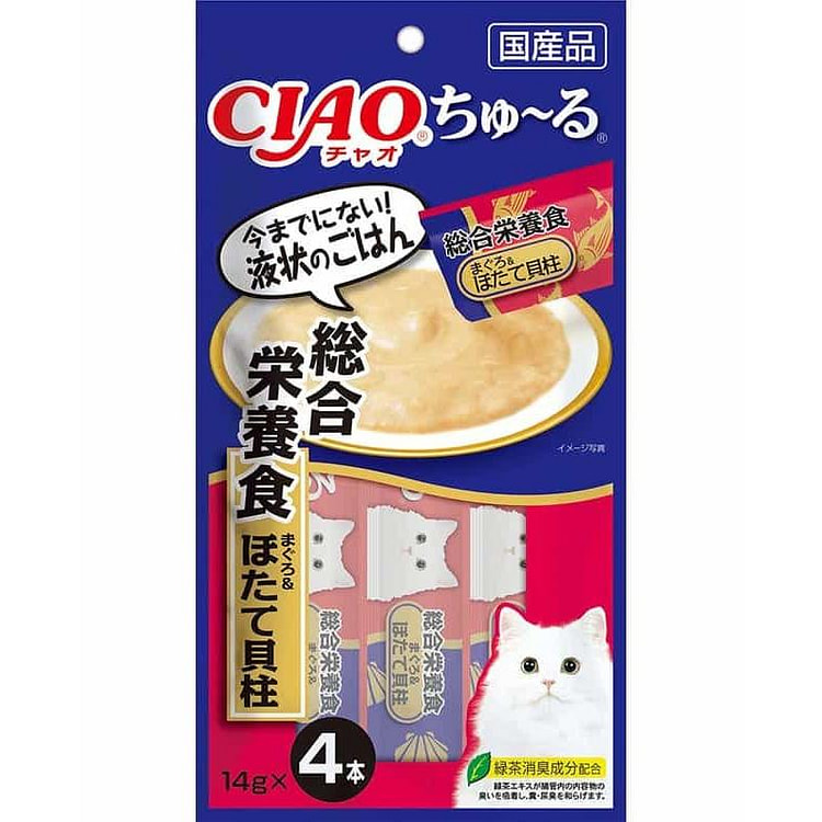 Inaba CIAO Tuna Scallop Cat Sticks 14g*4pcs 1 each