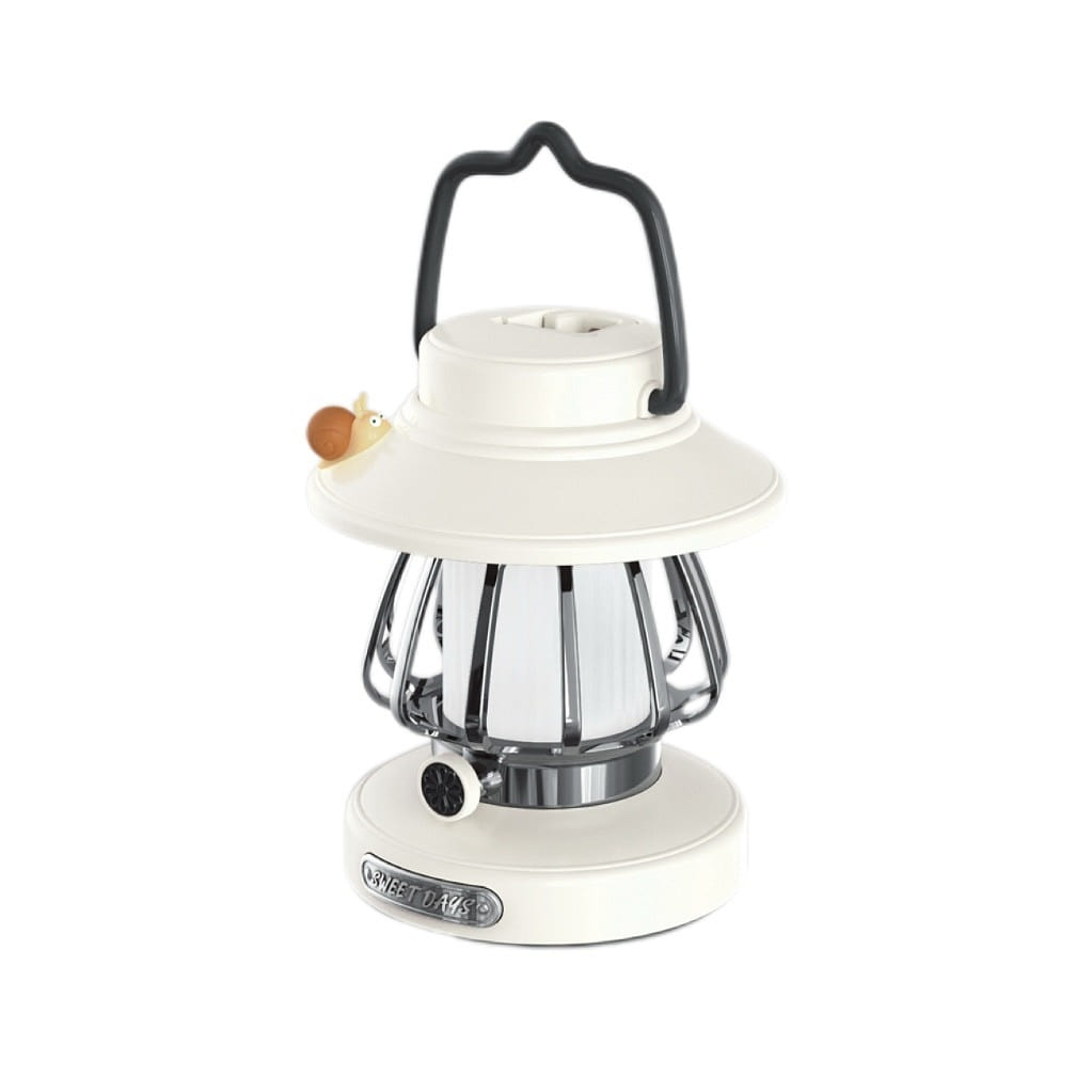 Retro Campsite Night Light Outdoor Portable-White 1 count